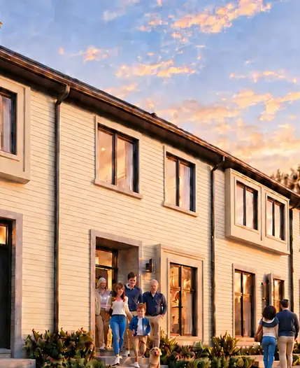 Rendering of the Towns at Big Sky townhomes in Simcoe.