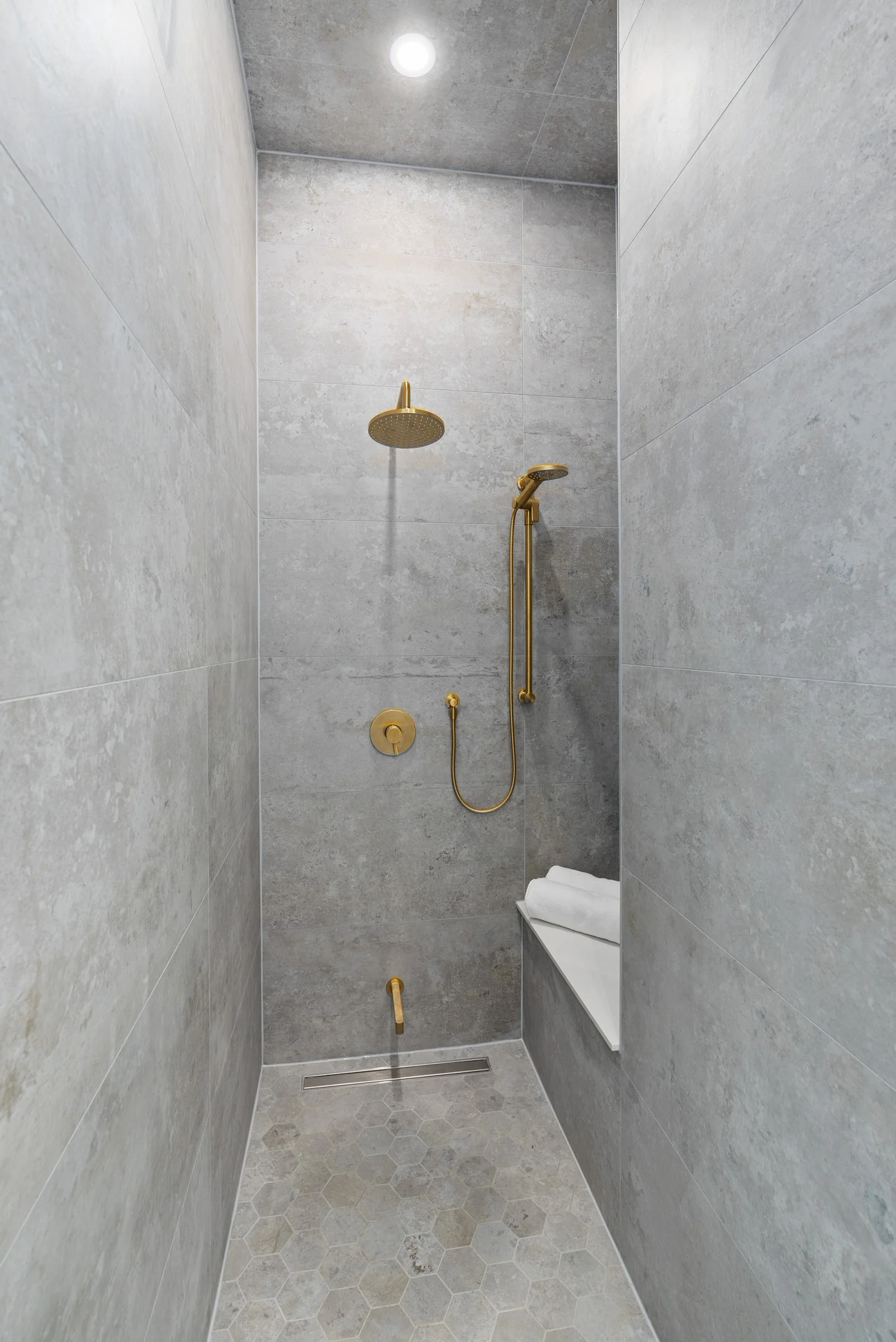 Marble ensuite shower